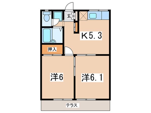 ライフヴィラの物件間取画像